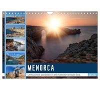 Menorca Untouched paradise in the Mediterranean Sea (Wall Calendar 2026 DIN A4 landscape), CALVENDO 12 Month Wall Calendar: The little sister of the Balearic Islands in Spain beyond the mass tourism.