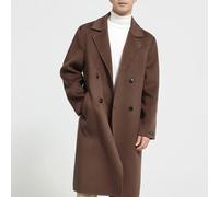 Men's 100% cashmere thick double-sided extended coat, classic and versatile fashion for business and leisure