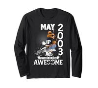 Mens 23rd Birthday Legends May 2003 Vintage 23 Years Old Maglia a Manica