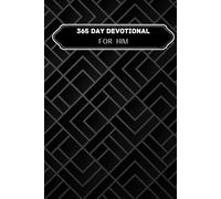 Men's 365 Daily Devotional Day Black and White Prayer Meditation Pray Journal Christian Prompted Lined Pages: Christ Centered Notebook