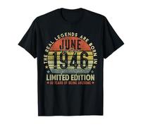 Mens 80th Birthday Legends June 1996 Vintage 80 Years Old Maglietta