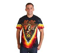 Mens AC/DC Angus Lightning Tie-Dye T-Shirt 2X
