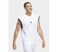 Canotta da basket adidas All-World Sleeveless White / Black 4XL