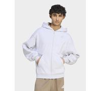 Mens adidas FELPA CON CAPPUCCIO KIT SMALL LOGO FULL-ZIP - Grigio, grigio 3XL