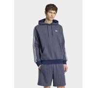 Mens adidas Felpa Con Cappuccio Pinstripes - Blu, blu 2XL