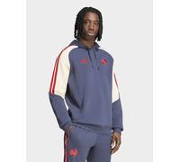 Mens adidas Felpa Con Cappuccio Rugby Francia - Blu, blu L