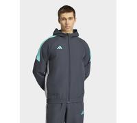 Mens adidas FELPA CON CAPPUCCIO TIRO 26 ESSENTIALS WOVEN - Grigio, grigio S