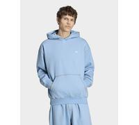 Mens adidas Felpa Con Cappuccio Trefoil Essentials Melange Loose - Blu, blu S