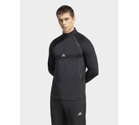 Mens adidas Felpa Tech Apparel 1/4 Zip - Nero, nero S