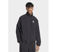 Mens adidas Giacca A Vento Essenziale Con Logo Piccolo - Nero, nero XL