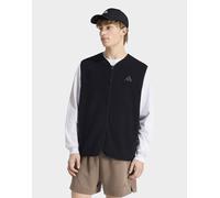 Mens adidas Gilet IN pile alto City Tech 3 Strisce - Nero, nero L