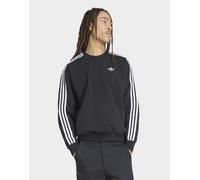Adidas Originals Adicolor 3 Stripes Oversized Crewneck Sweatshirt Nero L / Regular Uomo