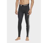 Mens adidas Leggings Lunghi Da Allenamento Techfit Compression 3-stripes - Nero, nero M
