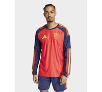 Adidas Spain 26/27 Authentic Home Long Sleeve T-shirt Rosso M Uomo