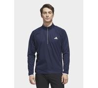 Mens adidas Maglia Quarto Di Zip Ultimate365 Durable Water Repellent Wind - Blu, blu L
