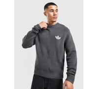 Mens adidas Originals Trefoil Essentials Knit Sweatshirt - Grigio, grigio L