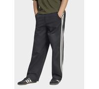 Mens adidas Pantaloni A Pieghe 3 Stripes - Nero, nero 29"
