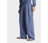 Mens adidas Pantaloni Del Trifoglio Essentials Melange Oversize Con Orlo Aperto - Blu, blu 2XL