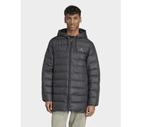 adidas Uomo Essentials Climawarm 3 Stripes Light Down Hooded Parkas Coat, black, 3XL