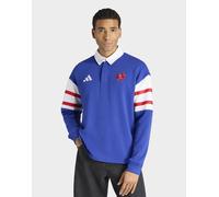 Mens adidas Polo Heritage Ffr - Maglietta Polo Di Rugby Ffr (maniche Lunghe) - Blu, blu M