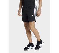 Mens adidas Short Da Allenamento Essentials Base 3 Stripes Woven - Nero, nero M 18 CM