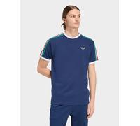 Mens adidas T-shirt 3-stripes - Blu, blu XS