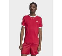 Mens adidas T-shirt Drop Needle 3-stripes - Rosa, rosa L