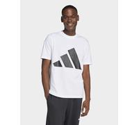 Mens adidas T-shirt Essentials Big Logo - Bianco, bianco XL