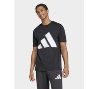 Mens adidas T-shirt Essentials Big Logo - Nero, nero 2XL