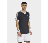 Mens adidas T-shirt Tennis Iconica - Nero, nero M