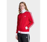 Mens adidas Track Top Iconico - Rosso, rosso XS