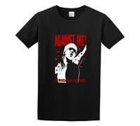 Men's Against Me! Punk Reinventing Axl Rose O-Neck Cotton T Shirt Black M