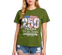 Mens America 250th Anniversary T Shirt 1776 2026 Semi quincentennial We The People Vintage Graphic Tee Patriotic History Birthday Gift for USA Celebration 250 Years