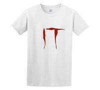 Men's American Horror Film It Stephen King Movie Cotton T Shirt White XL