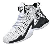 Men's Anti Slip And Wear-Resistant Training Basketball Shoes(Black,43 EU)