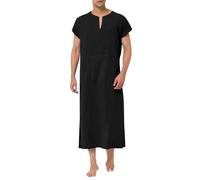 Mens Arabia Musulmana Casual Manica Corta Tasca Camicia Estiva Uomo Camicie Uomo Camicia A Maniche Corte Camice Manica Corta Nera A Righe Moda Hawaiana