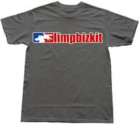 Men's Artist Screw Neck Limp Bizkit T Shirt DeepHeather Grey M