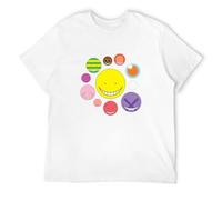 Men's Assassination Classroom Assassination Classroom Korosensei Face Fun Short Sleeve Tee Shirt Basic Men T-Shirts White XL