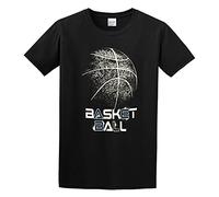 Men's Basketball Cotton Graphic Printed T-Shirts Black XXL