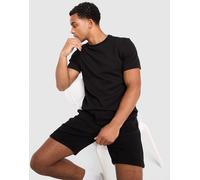 Mens Belier Maglia Textured - Nero, nero XS
