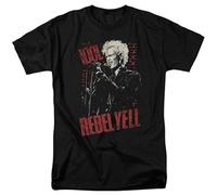 Men's Billy Idol Rebel Yell Brick Wall Adult T Shirt T-Shirts Black S