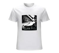 Men's Born to Play Guitar Buddy Guy O Neck T Shirt T-Shirt Whites