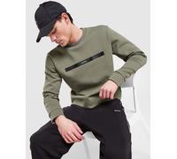 Mens BOSS Felpa Girocollo Salbo - Verde, verde M