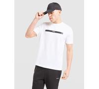 Mens BOSS Maglietta Chest Tape - Bianco, bianco XL