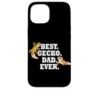 Mens Boys Kids Reptile Best Dad Ever Leopard Gecko Lover Custodia per iPhone 15