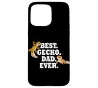 Mens Boys Kids Reptile Best Dad Ever Leopard Gecko Lover Custodia per iPhone 15 Pro Max