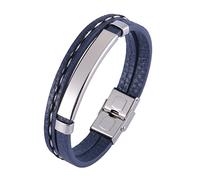 Men's Bracelet Retro Bracelets Multilayer Men's Bracelet Stainless Steel Wrist Chain Stainless Steel with Safety Clasp Length 16.5 cm Men's Gifts, Faux, Without