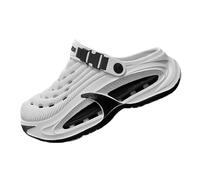 Men's Breathable And Comfortable Summer Clogs, Retro Style Platform Sneakers (White,40)