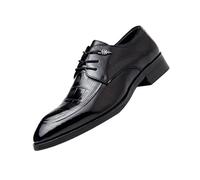 Mens Brogue Leather Work Shoes Non Slip Safety Sole for Business Casual Formal Lace Up Office Ready Professional Comfort Footwear(39 EU)