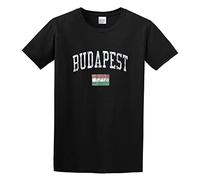 Men's Budapest Hungary Vintage S Design Flag T-Shirts Black M